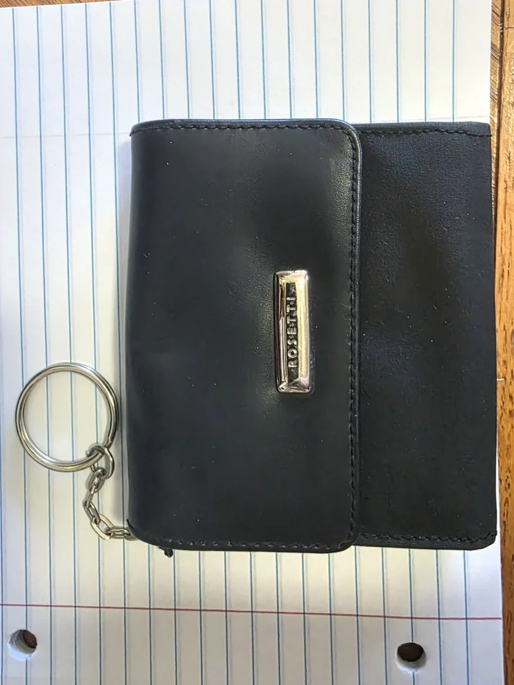 Rosetti Black Leather Key Wallet